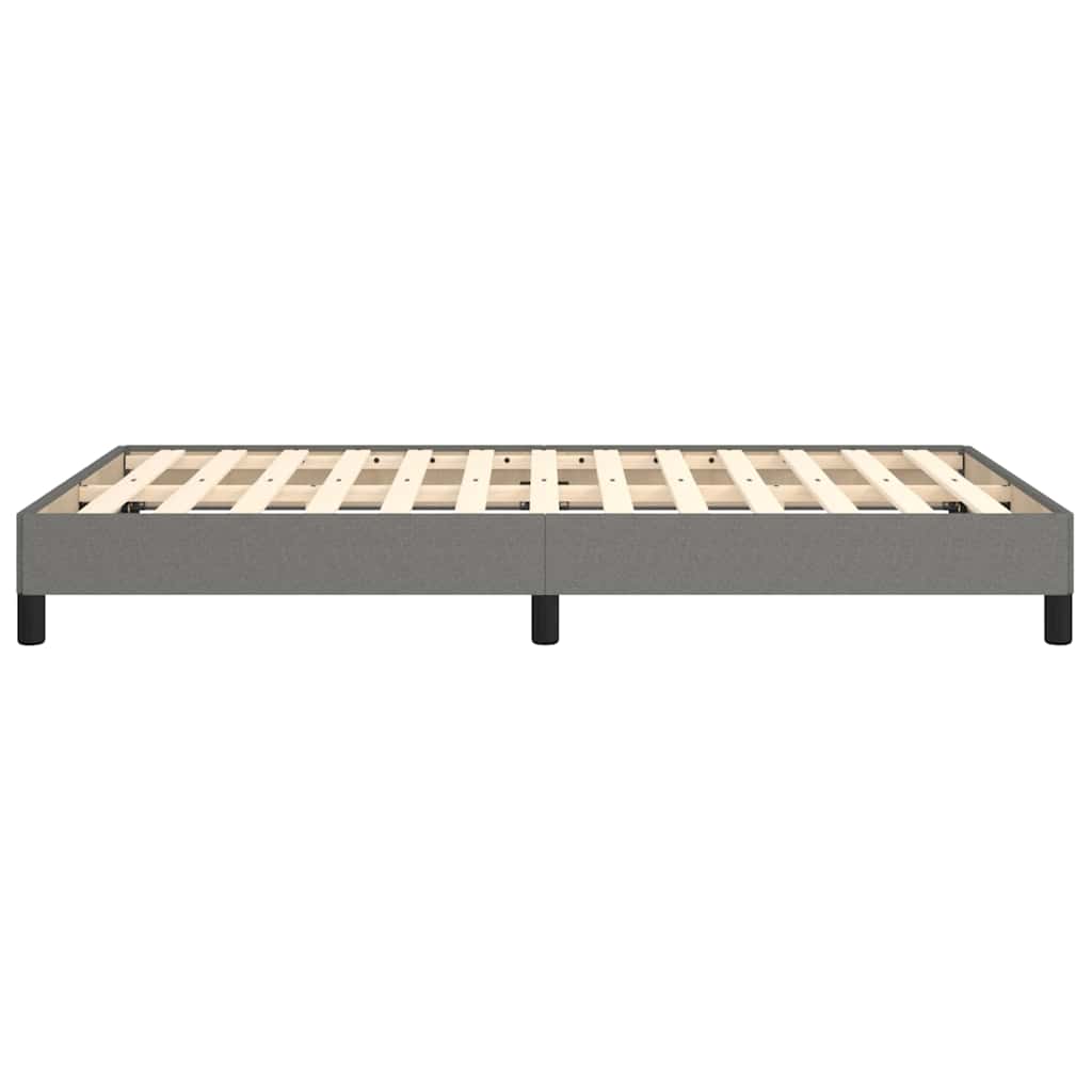 Bettgestell ohne Matratze Dunkelgrau 120x200 cm Stoff