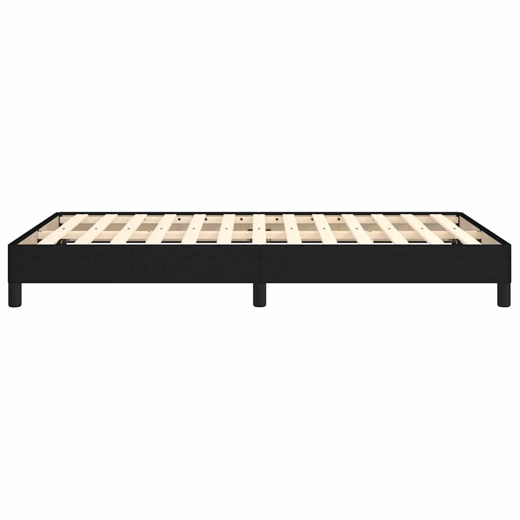 Bettgestell ohne Matratze Schwarz 120x200 cm Stoff