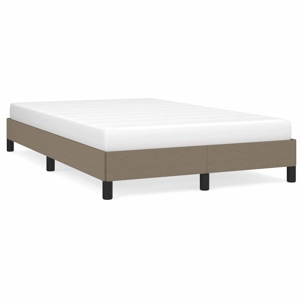 Bettgestell ohne Matratze Taupe 120x200 cm Stoff