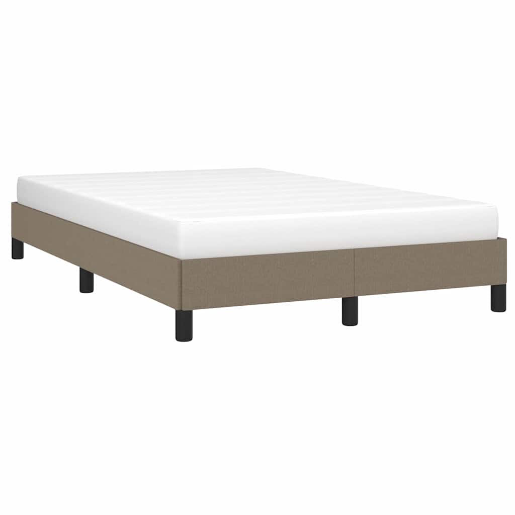 Bettgestell ohne Matratze Taupe 120x200 cm Stoff
