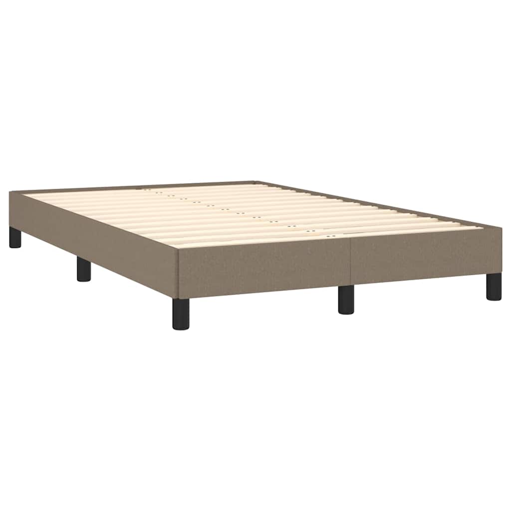 Bettgestell ohne Matratze Taupe 120x200 cm Stoff