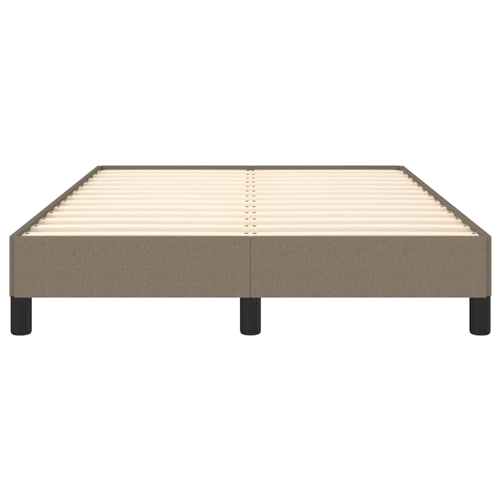 Bettgestell ohne Matratze Taupe 120x200 cm Stoff