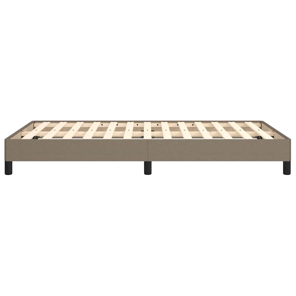Bettgestell ohne Matratze Taupe 120x200 cm Stoff