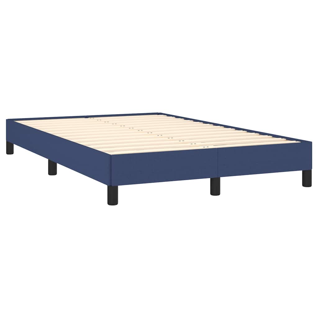 Bettgestell ohne Matratze Blau 120x200 cm Stoff