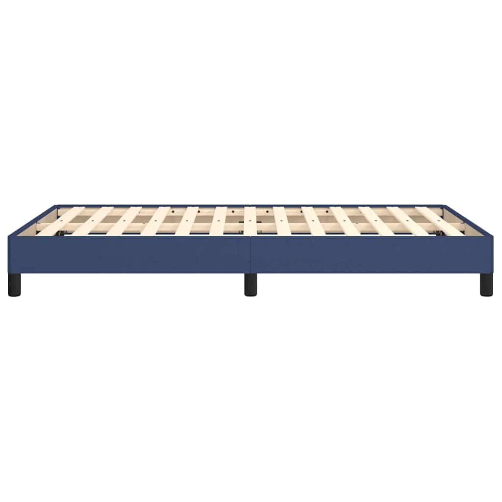 Bettgestell ohne Matratze Blau 120x200 cm Stoff