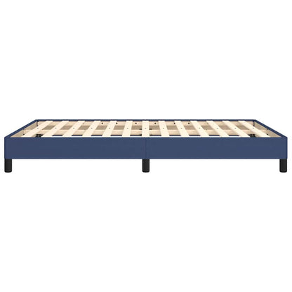 Bettgestell ohne Matratze Blau 140x190 cm Stoff