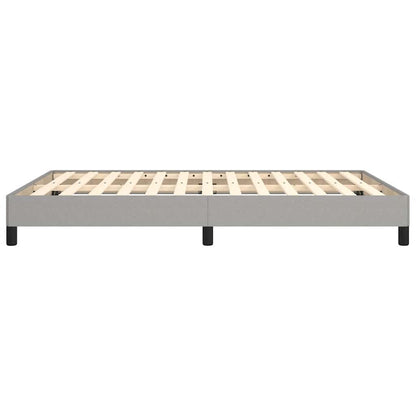 Bettgestell ohne Matratze Hellgrau 140x200 cm Stoff