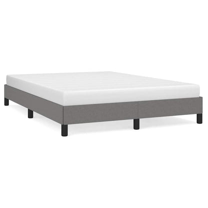 Bettgestell ohne Matratze Dunkelgrau 140x200 cm Stoff