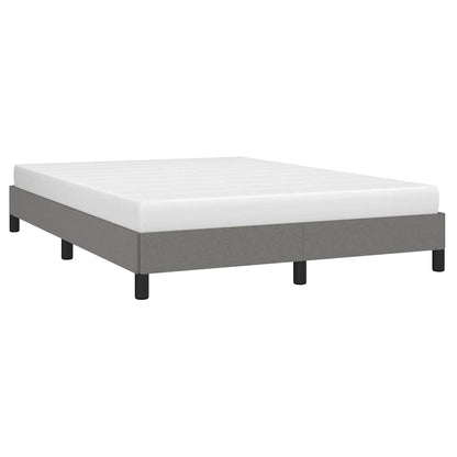 Bettgestell ohne Matratze Dunkelgrau 140x200 cm Stoff