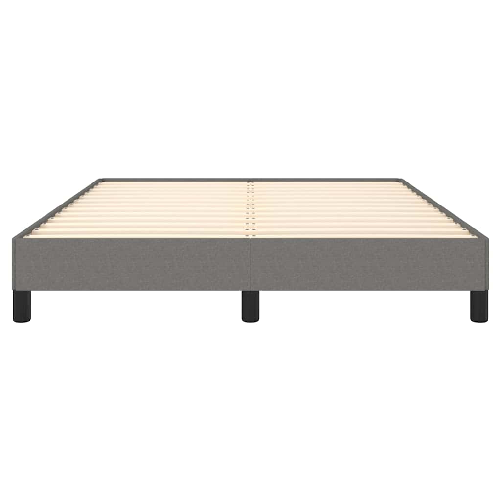 Bettgestell ohne Matratze Dunkelgrau 140x200 cm Stoff