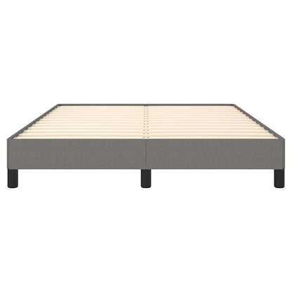 Bettgestell ohne Matratze Dunkelgrau 140x200 cm Stoff