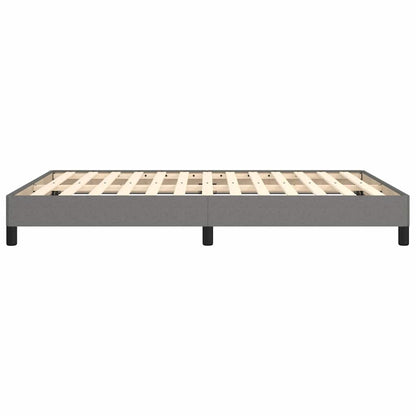 Bettgestell ohne Matratze Dunkelgrau 140x200 cm Stoff