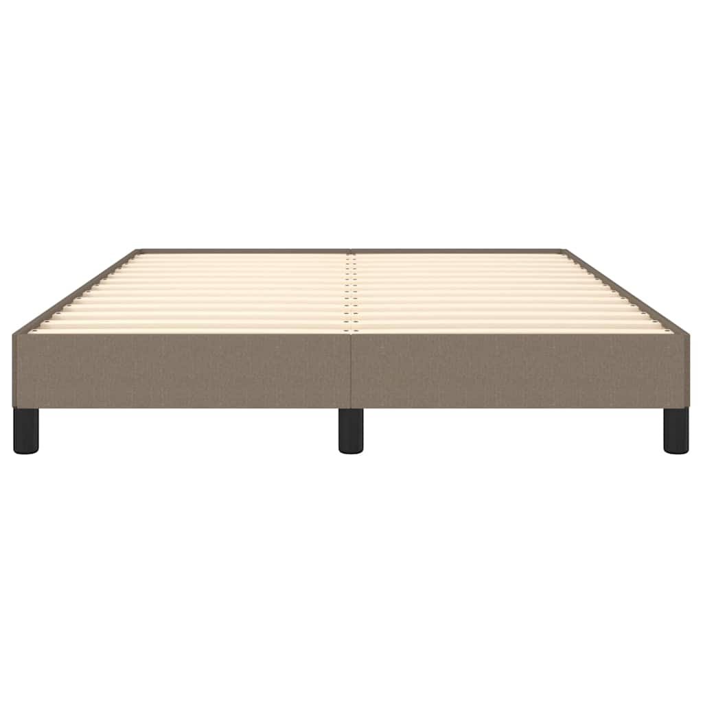 Bettgestell ohne Matratze Taupe 140x200 cm Stoff