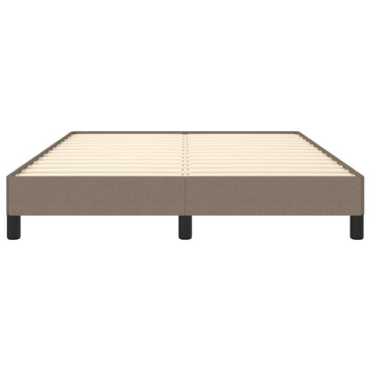 Bettgestell ohne Matratze Taupe 140x200 cm Stoff