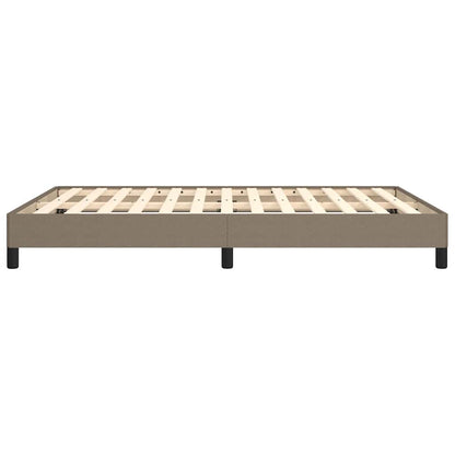 Bettgestell ohne Matratze Taupe 140x200 cm Stoff