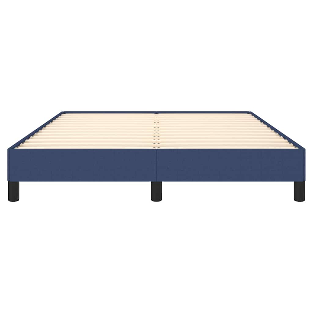 Bettgestell ohne Matratze Blau 140x200 cm Stoff