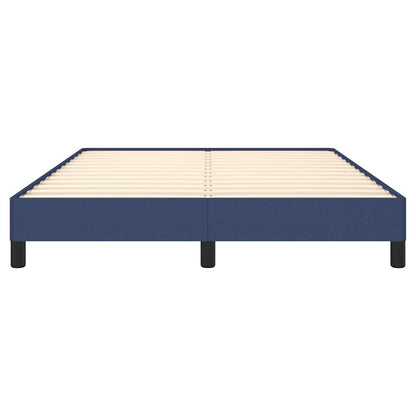 Bettgestell ohne Matratze Blau 140x200 cm Stoff