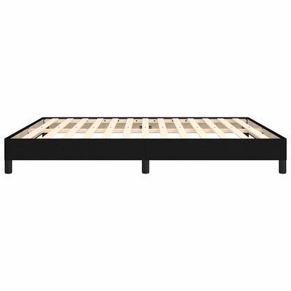 Bettgestell ohne Matratze Schwarz 160x200 cm Stoff