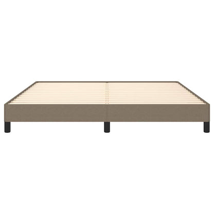 Bettgestell ohne Matratze Taupe 160x200 cm Stoff