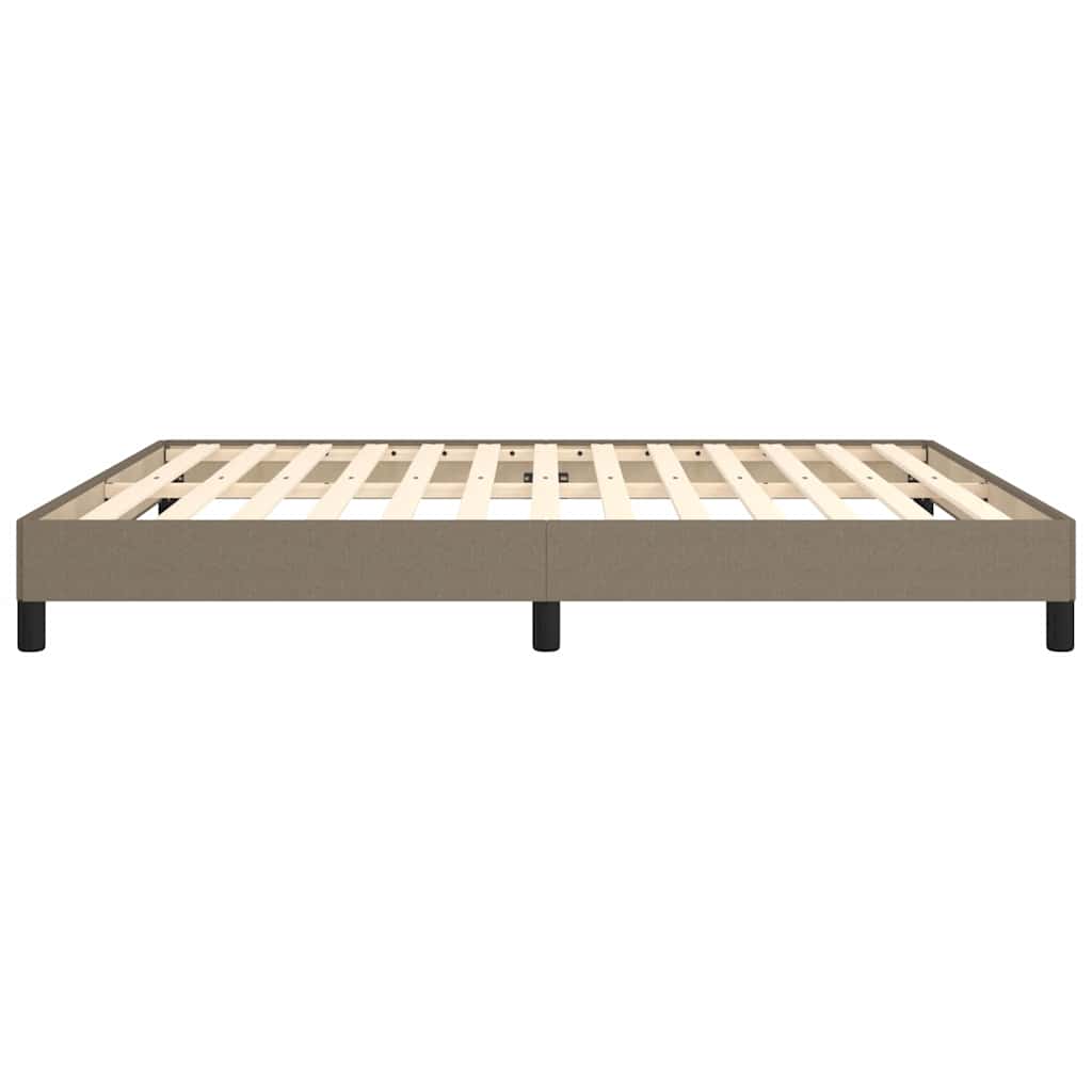 Bettgestell ohne Matratze Taupe 160x200 cm Stoff