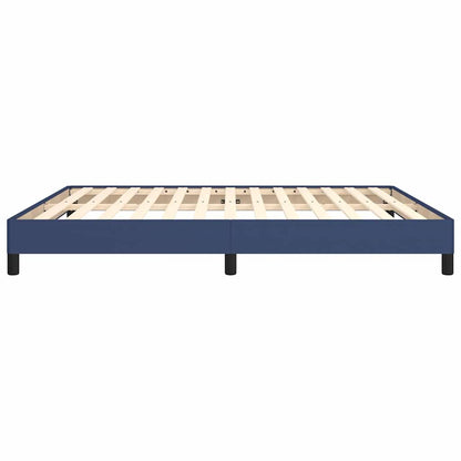 Bettgestell ohne Matratze Blau 160x200 cm Stoff