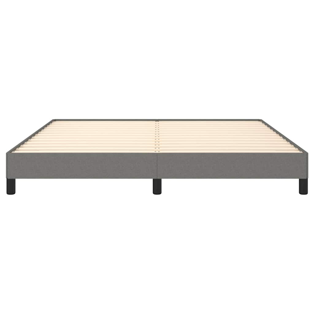 Bettgestell ohne Matratze Dunkelgrau 180x200 cm Stoff