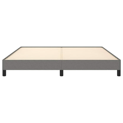 Bettgestell ohne Matratze Dunkelgrau 180x200 cm Stoff