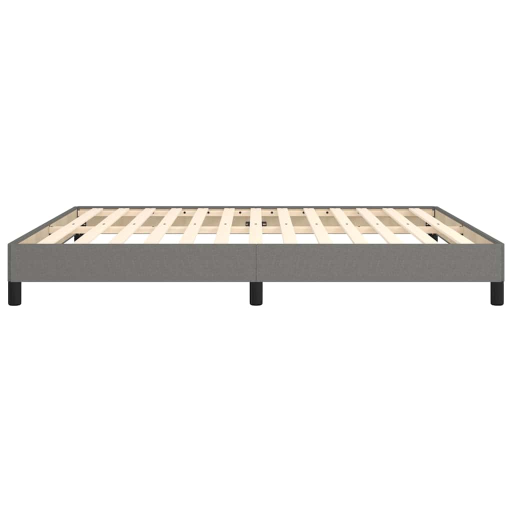 Bettgestell ohne Matratze Dunkelgrau 180x200 cm Stoff