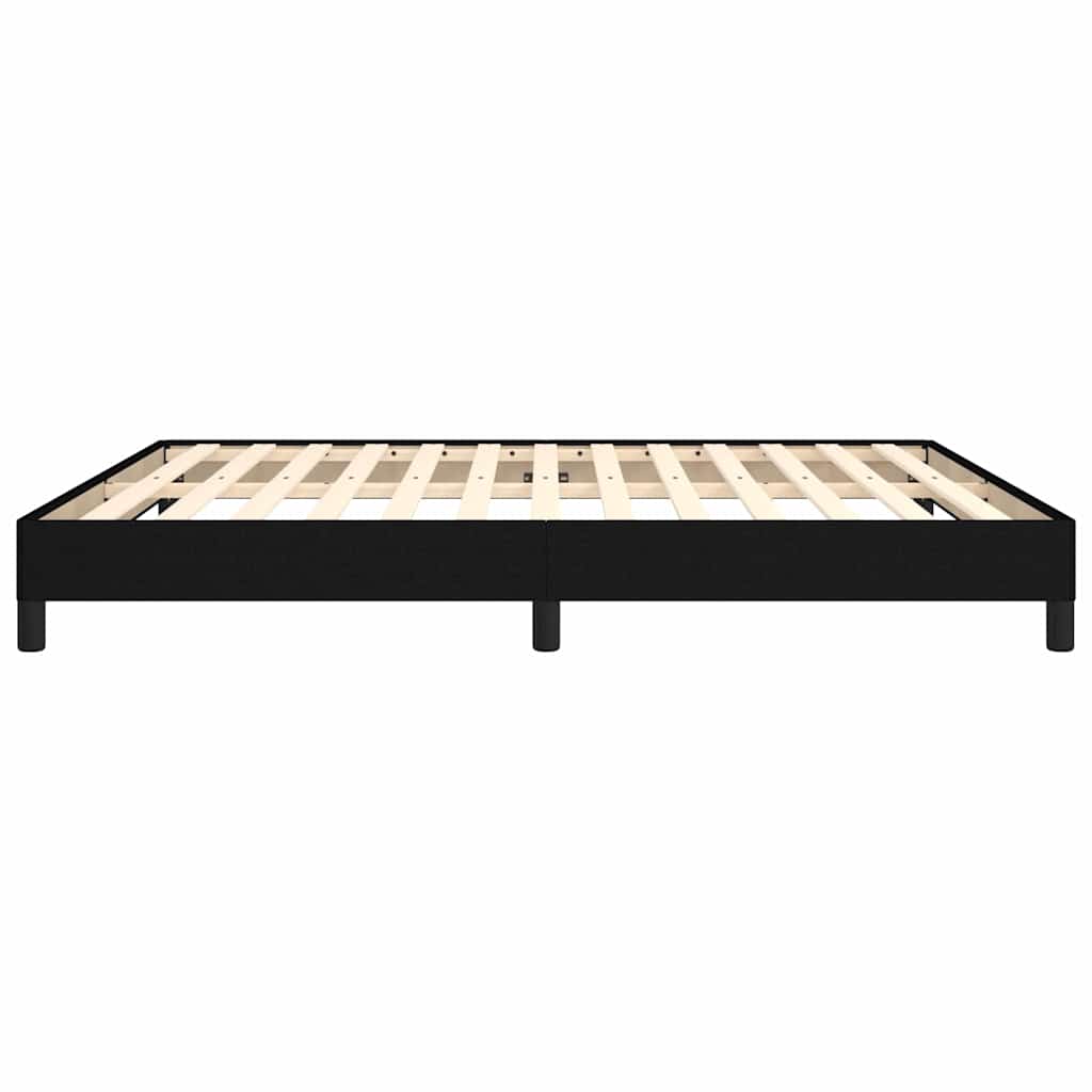 Bettgestell ohne Matratze Schwarz 180x200 cm Stoff