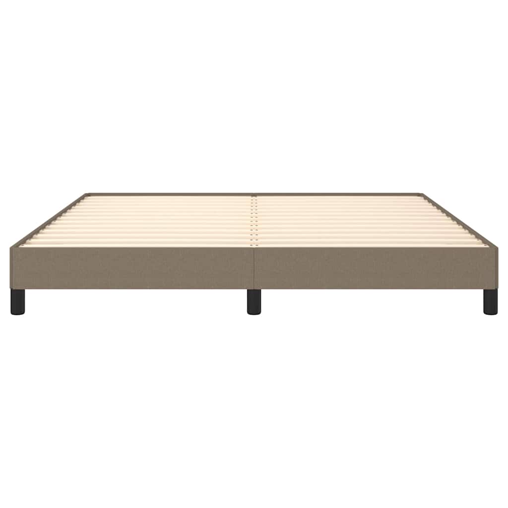 Bettgestell ohne Matratze Taupe 180x200 cm Stoff