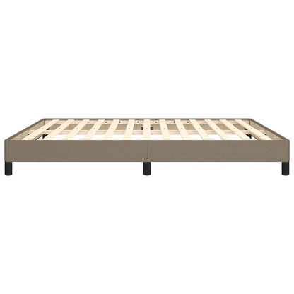 Bettgestell ohne Matratze Taupe 180x200 cm Stoff