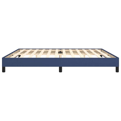 Bettgestell ohne Matratze Blau 200x200 cm Stoff