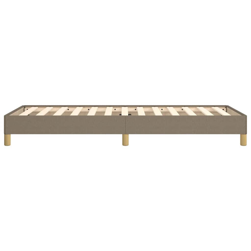 Bettgestell ohne Matratze Taupe 80x200 cm Stoff