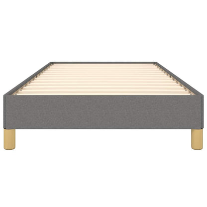 Bettgestell ohne Matratze Dunkelgrau 90x190 cm Stoff