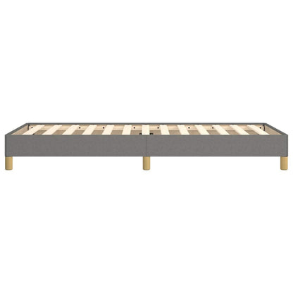 Bettgestell ohne Matratze Dunkelgrau 90x190 cm Stoff
