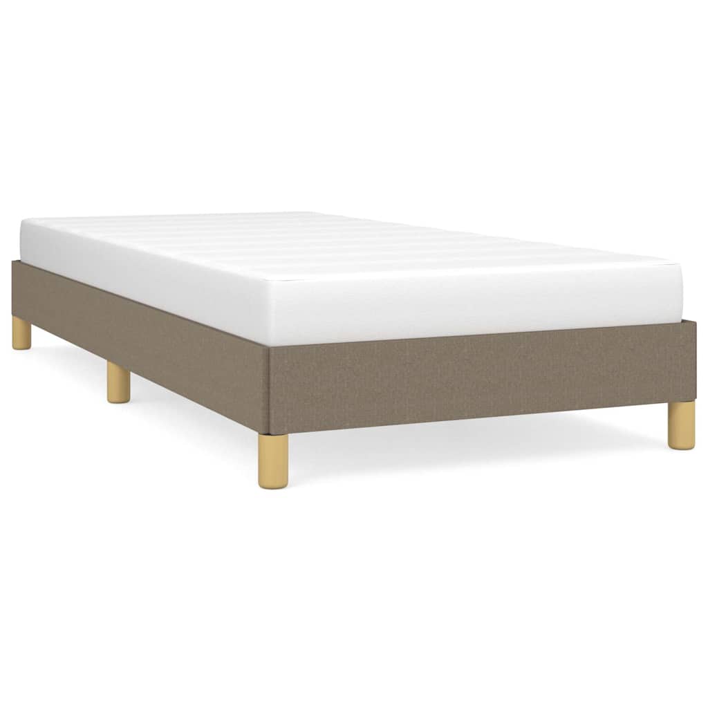 Bettgestell ohne Matratze Taupe 90x190 cm Stoff
