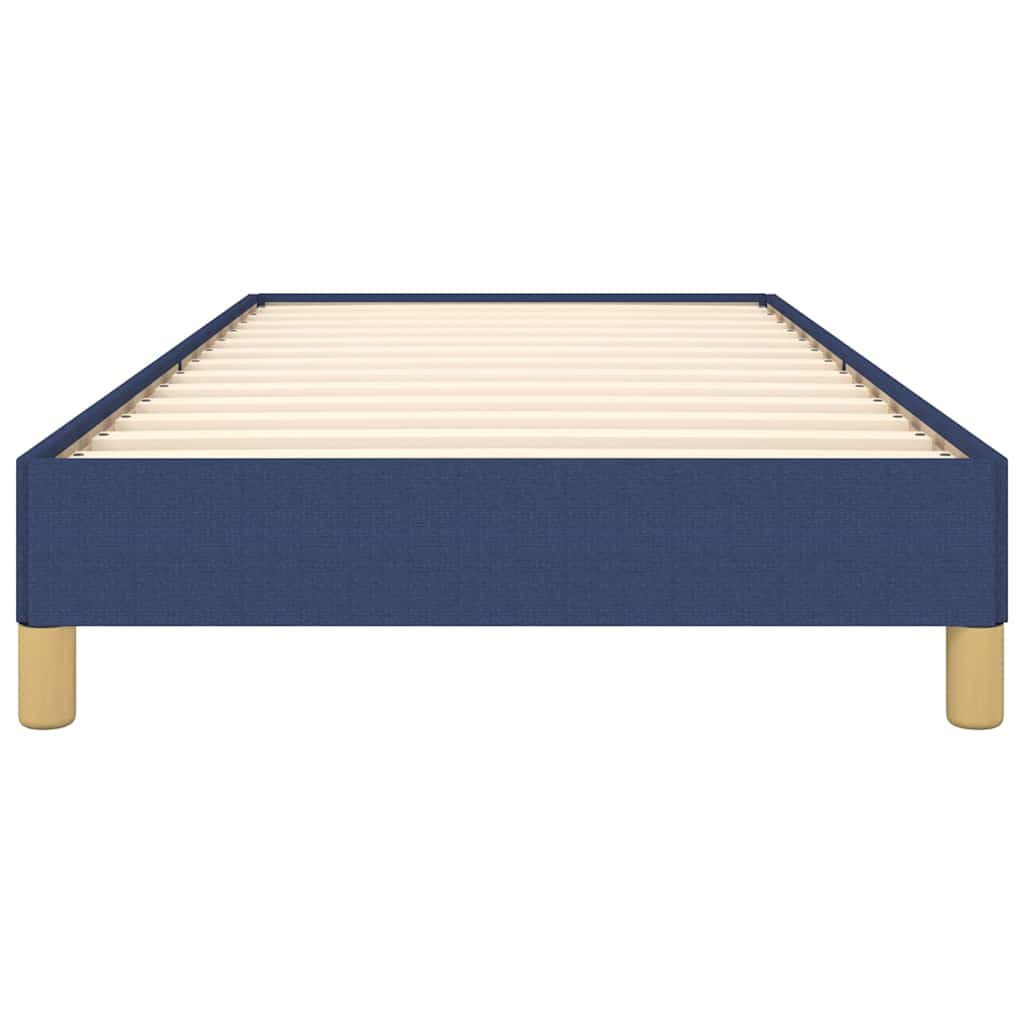 Bettgestell ohne Matratze Blau 90x200 cm Stoff