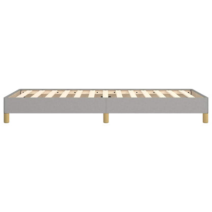 Bettgestell ohne Matratze Hellgrau 100x200 cm Stoff