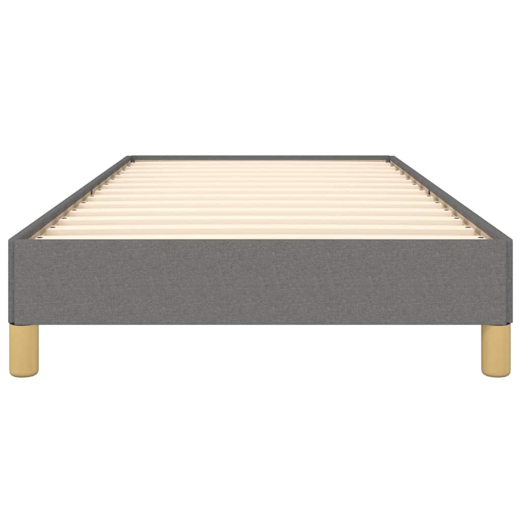 Bettgestell ohne Matratze Dunkelgrau 100x200 cm Stoff