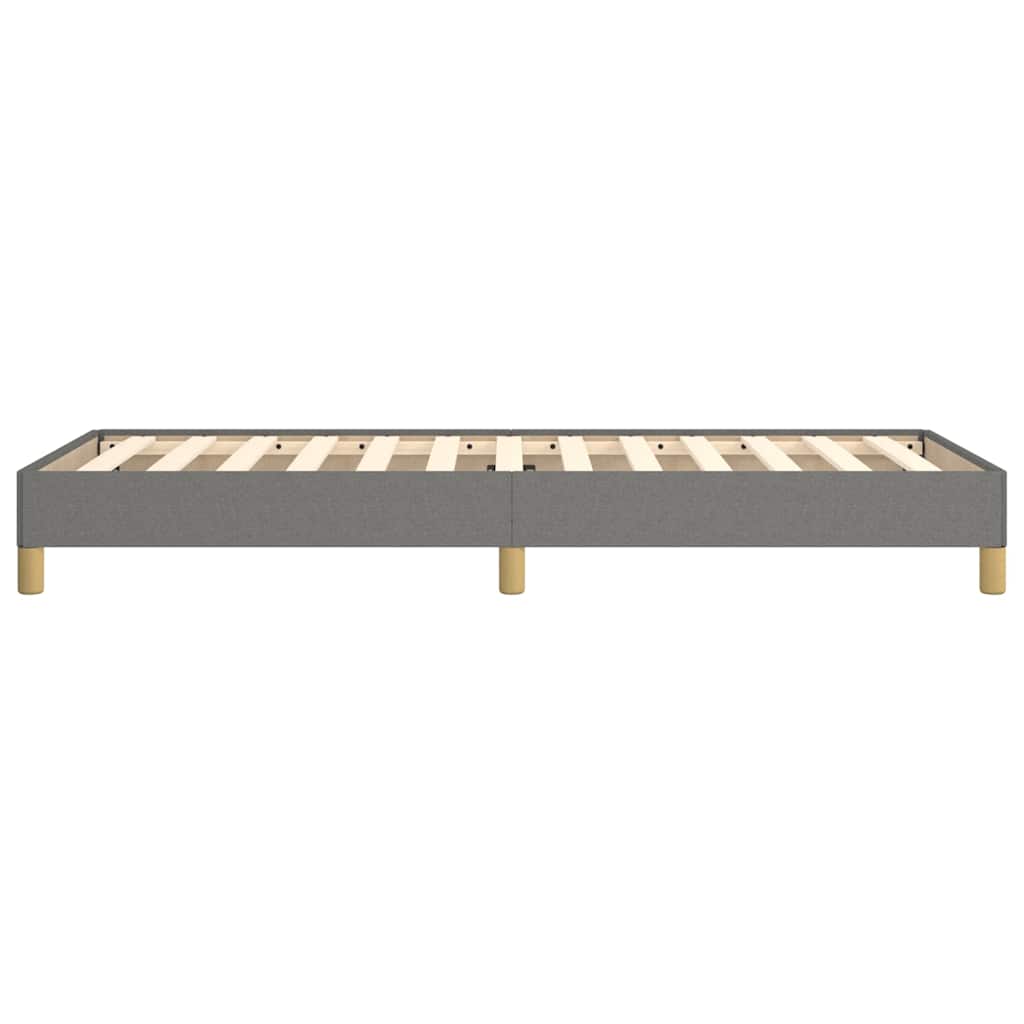 Bettgestell ohne Matratze Dunkelgrau 100x200 cm Stoff