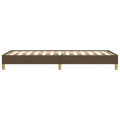 Bettgestell ohne Matratze Dunkelbraun 100x200 cm Stoff