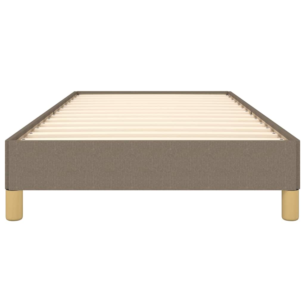 Bettgestell ohne Matratze Taupe 100x200 cm Stoff