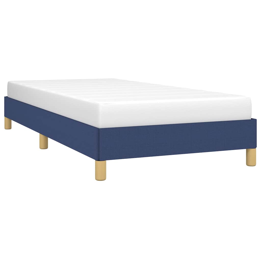 Bettgestell ohne Matratze Blau 100x200 cm Stoff