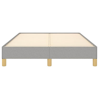 Bettgestell ohne Matratze Hellgrau 120x200 cm Stoff