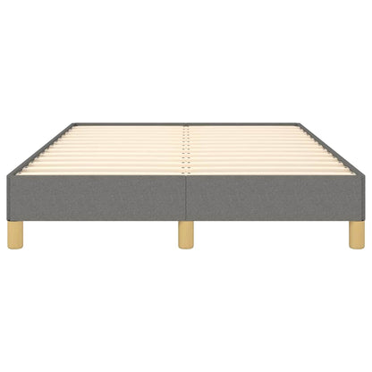 Bettgestell ohne Matratze Dunkelgrau 120x200 cm Stoff