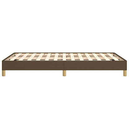 Bettgestell ohne Matratze Dunkelbraun 120x200 cm Stoff