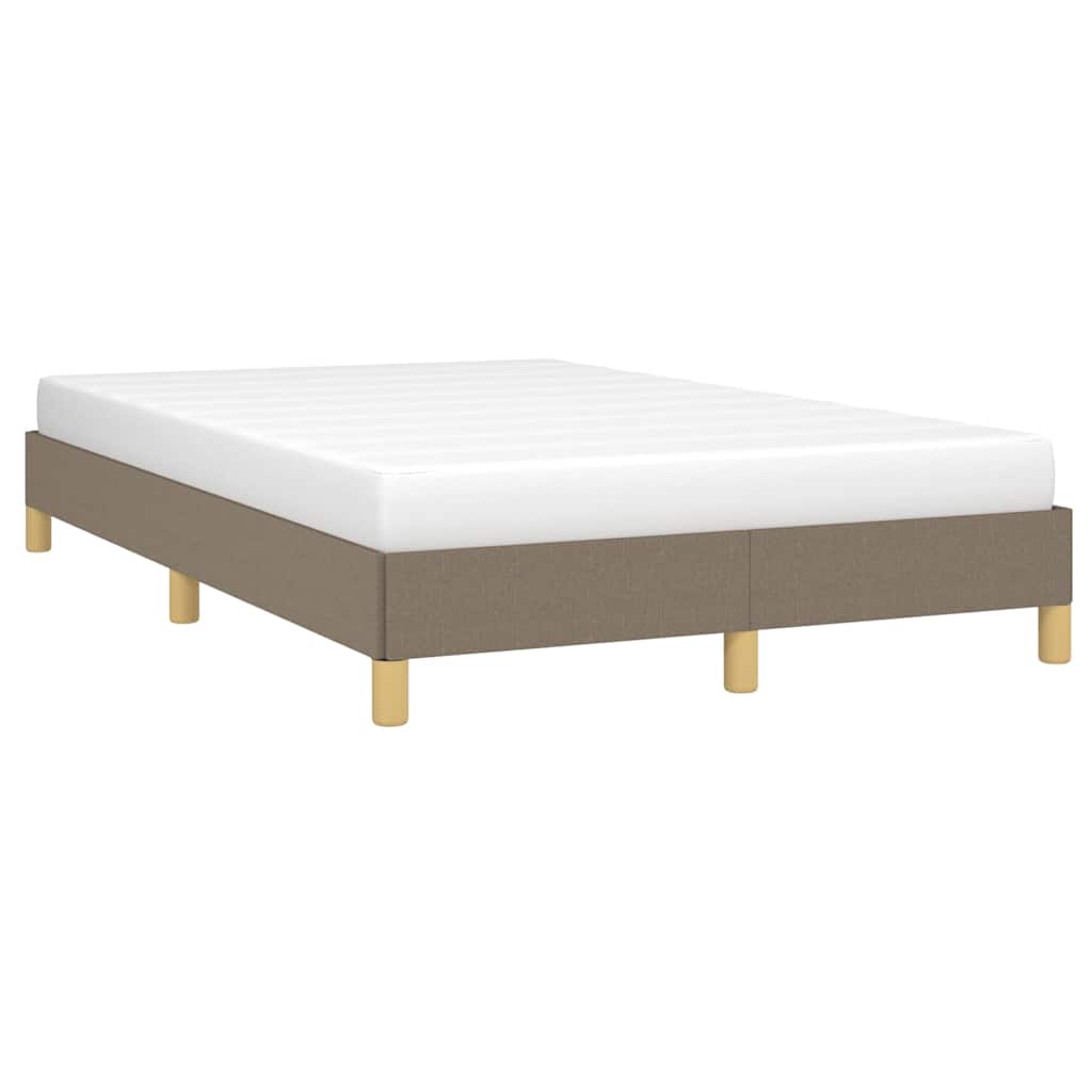 Bettgestell ohne Matratze Taupe 120x200 cm Stoff
