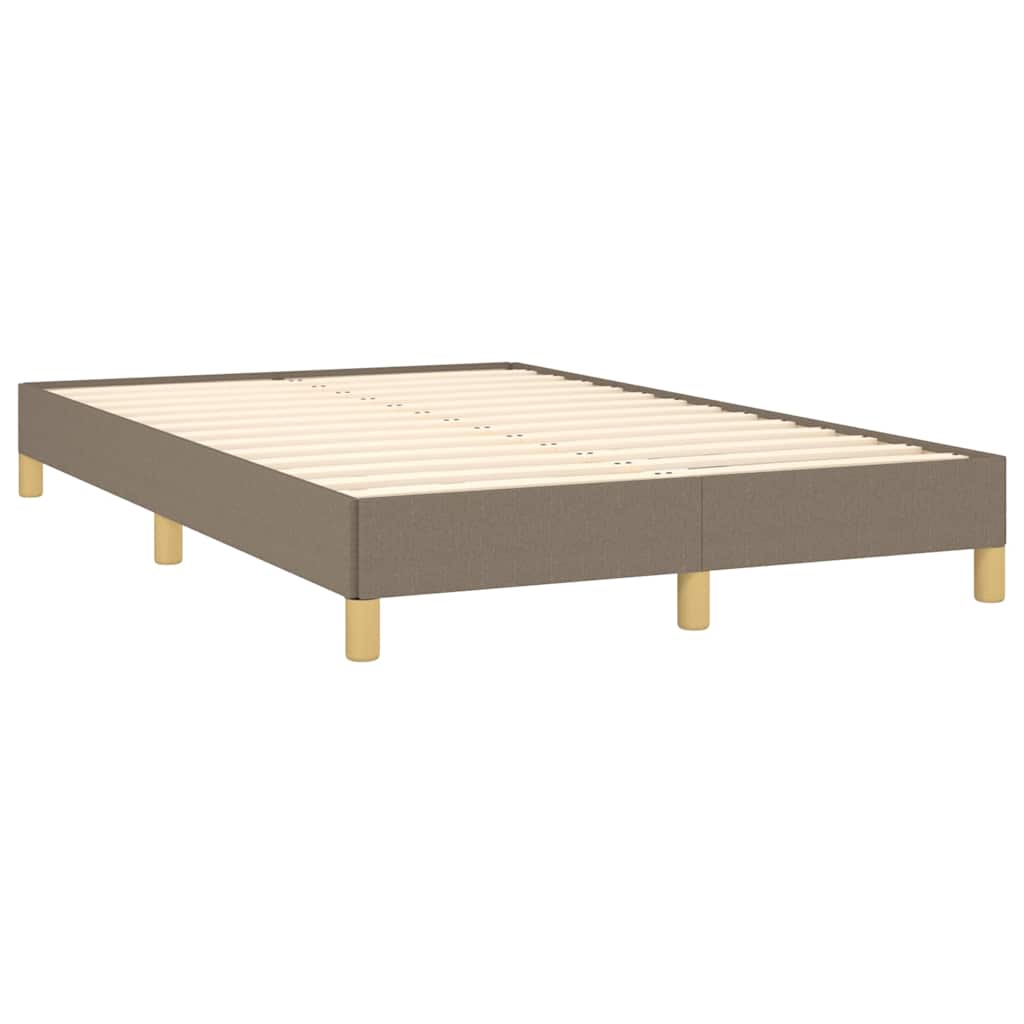 Bettgestell ohne Matratze Taupe 120x200 cm Stoff