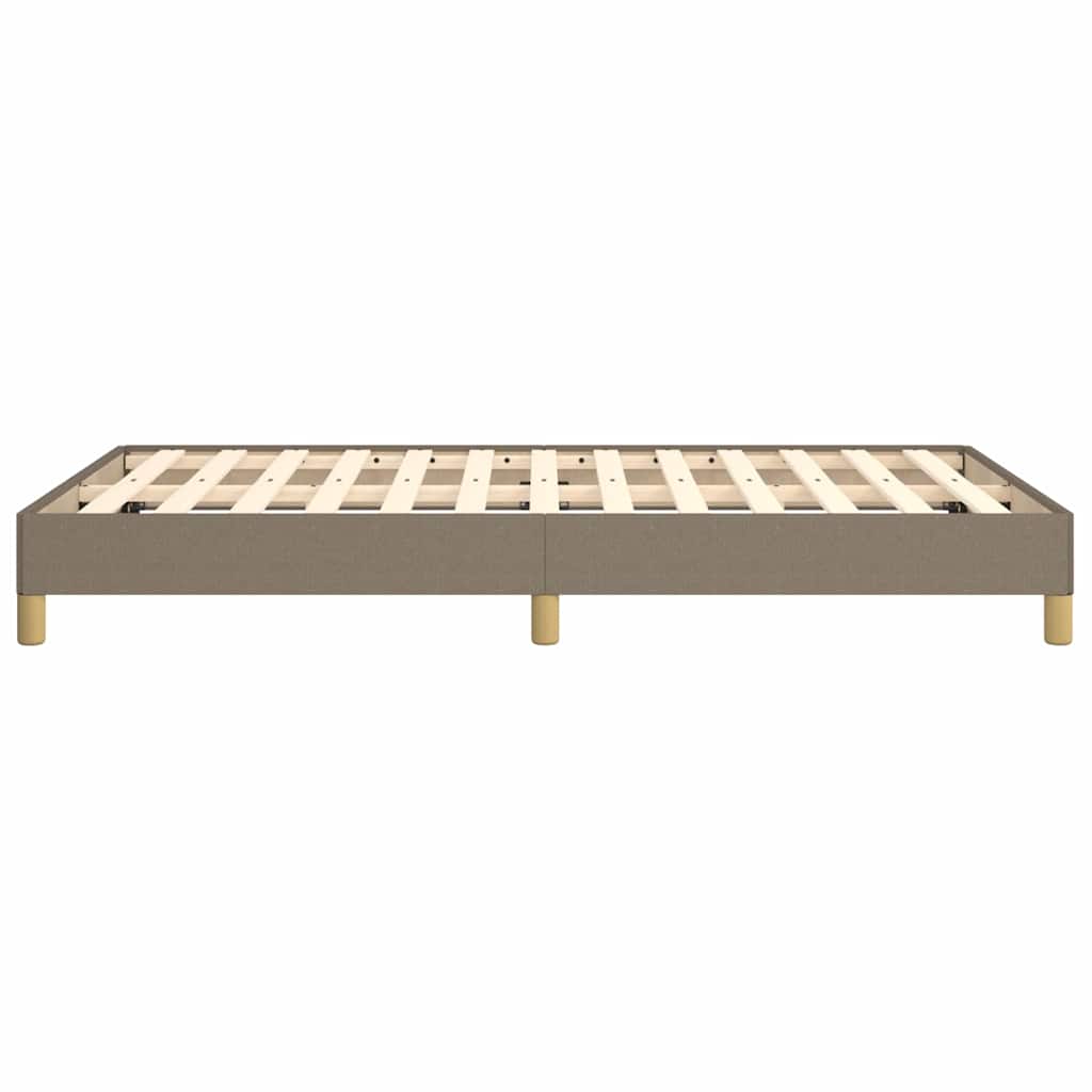 Bettgestell ohne Matratze Taupe 120x200 cm Stoff