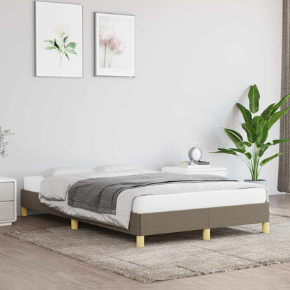 Bettgestell ohne Matratze Taupe 120x200 cm Stoff